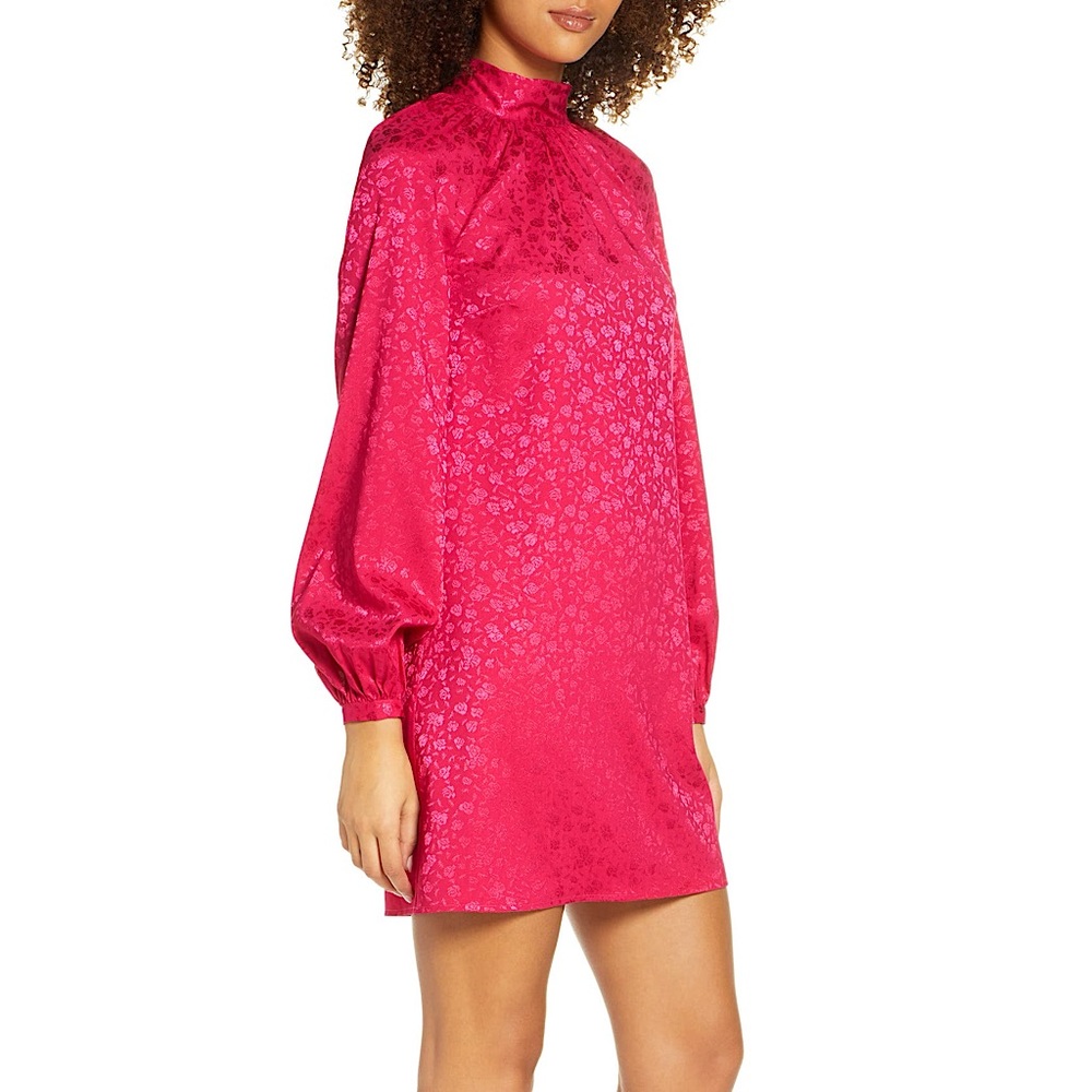 New 🌹 Nordstrom Ali & Jay Pink Long Sleeve Samantha Mini Dress SOLD OUT